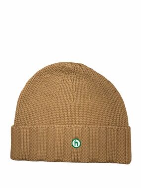 Hidden NY Merino Wool/Cashmere Blend Tan Knitted Beanie (NWT)